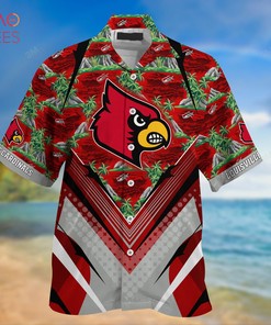 Sports Fans Summer Hawaiian Shirt and Shorts for Louisville Cardinals Fans