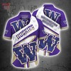 Stand Out with NCAA Washington Huskies Purple White Hawaiian Shirt 