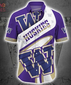 Stand Out with NCAA Washington Huskies Purple White Hawaiian Shirt