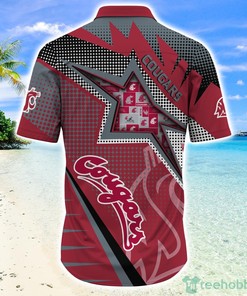 Stand Out with Washington State Cougars Red Grey Star Pattern Hawaiian Shirt