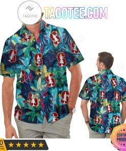 Stanford Cardinal Floral Hawaiian Shirt - Bring the Beach to Your Wardrobe.