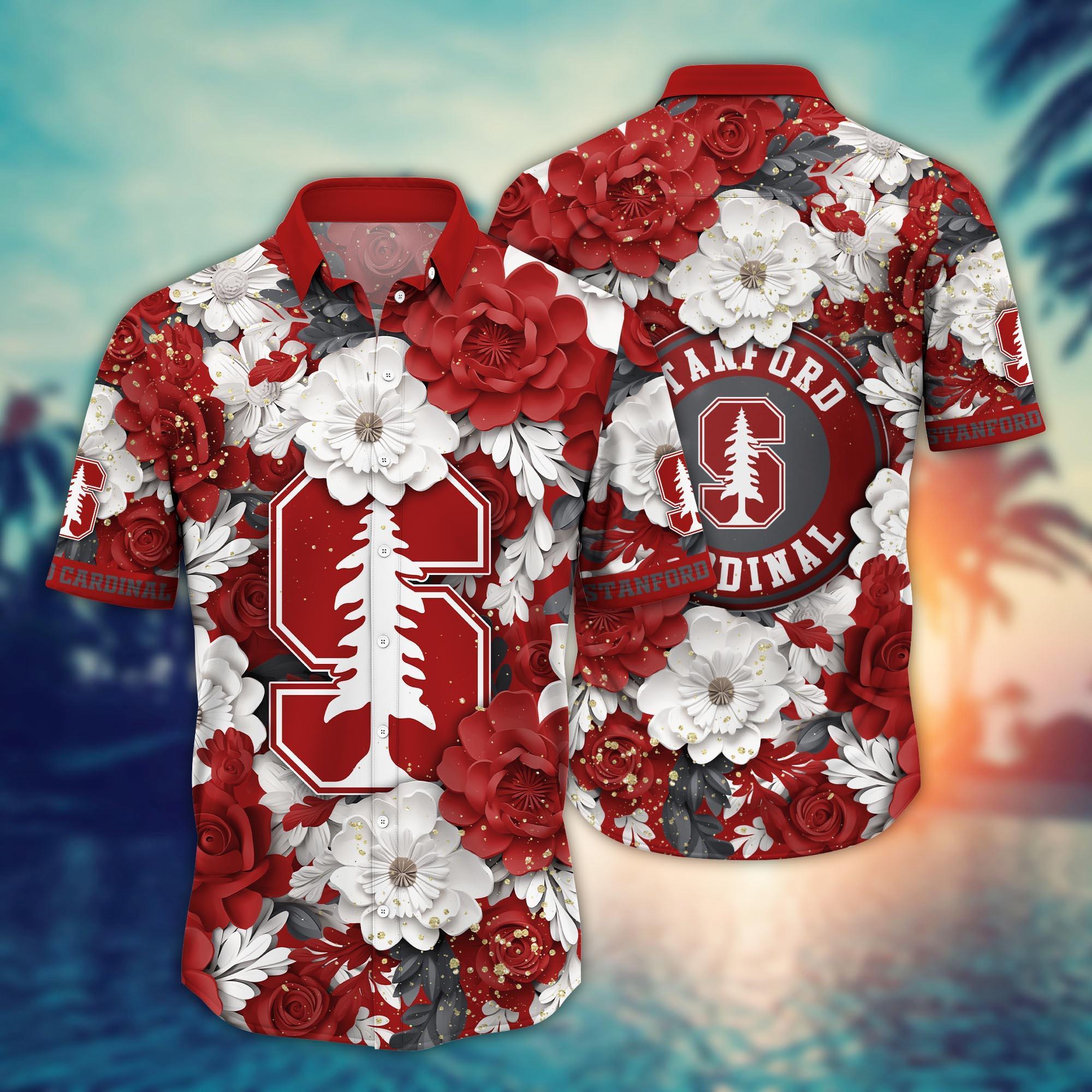 Stanford Cardinal NCAA Flower Hawaii Shirt For Fans Ver 12