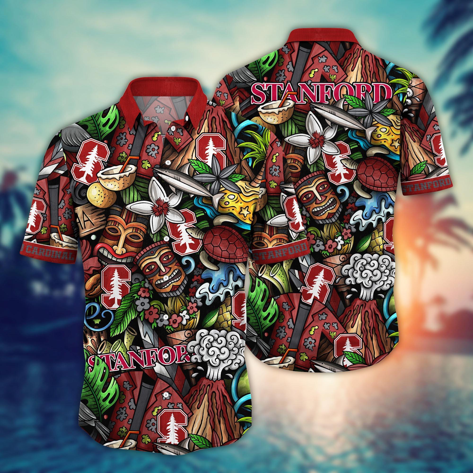 Stanford Cardinal NCAA Flower Hawaii Shirt For Fans Ver 16