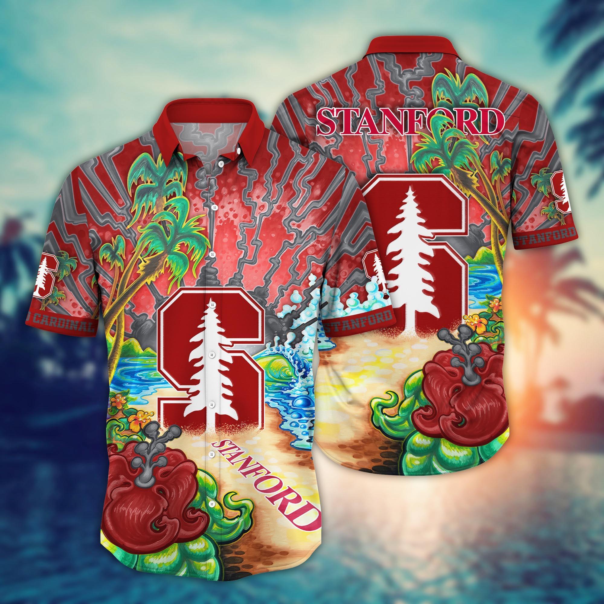Stanford Cardinal NCAA Flower Hawaii Shirt For Fans Ver 2