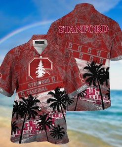 Stanford Cardinal NCAA Palm Tree Pattern Hawaii Shirt For Sports Fans