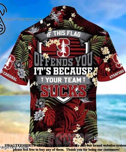 Stanford Cardinal Summer Beach Hawaiian Shirt with Bold Message