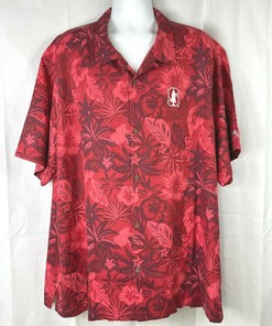 Stanford University licensed Tommy Bahama XXXL Silk Hawaiian Shirt for Men