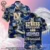 Stay Blessed and Obsessed with the High-Quality Navy Midshipmen Summer Beach Hawaiian Shirt