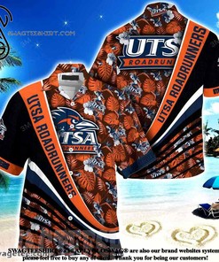 Stay Classy with Utsa Roadrunners Summer Beach Hawaiian Shirt with Tropical Flower Pattern