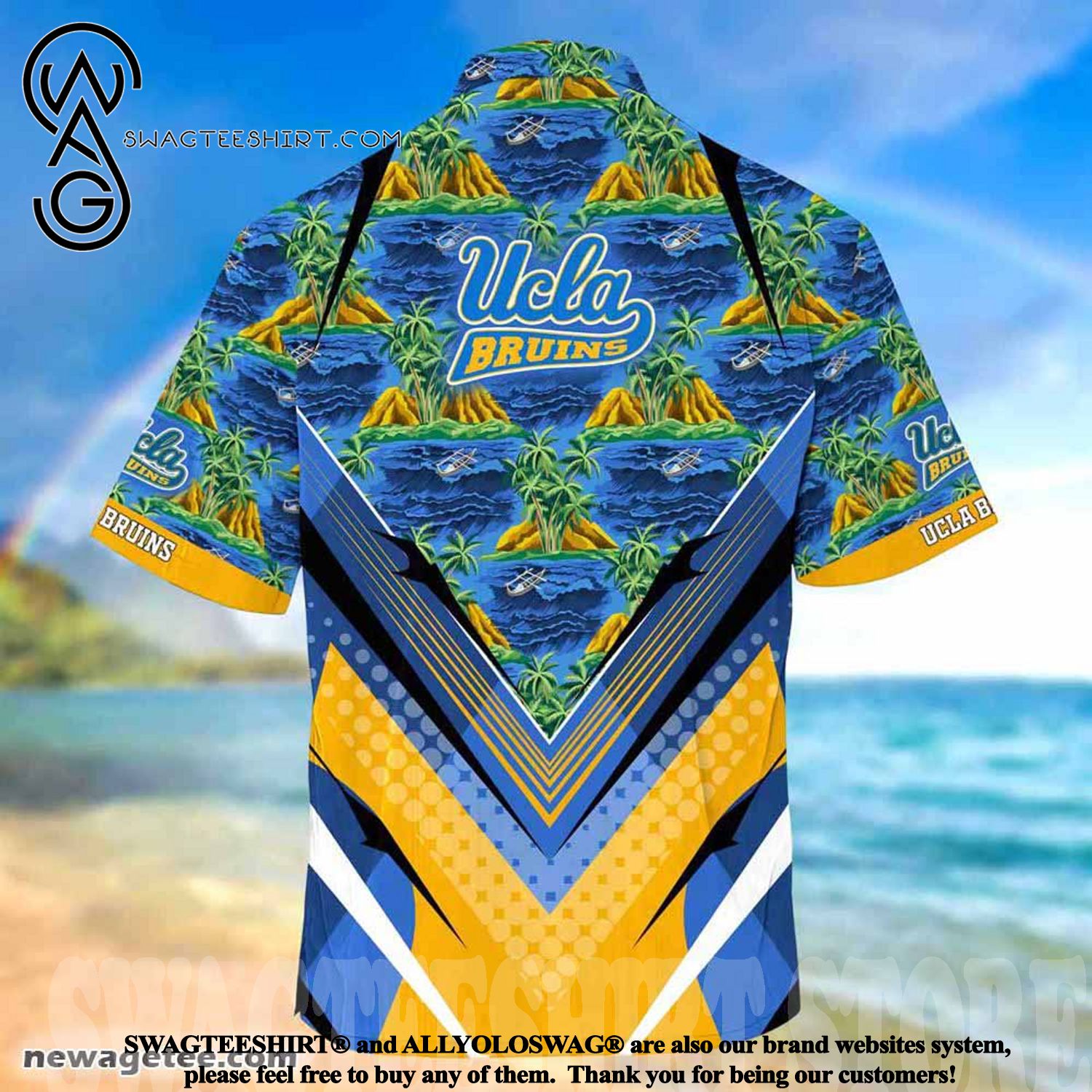 Stay Sporty with Ucla Bruins For Sports Fans This Season Summer Beach Hawaiian Shirt
