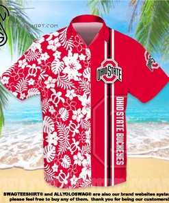 Street Style Summer Set Hawaiian Shirt - Sports American Football NCAAF Ohio State Buckeyes