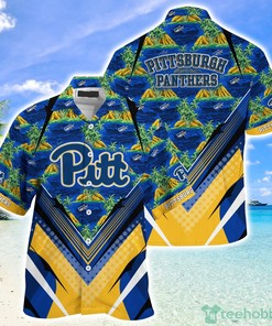 Summer Gift: Pittsburgh Panthers Hawaiian Shirt and Shorts with Tropical Flower Pattern for Fans