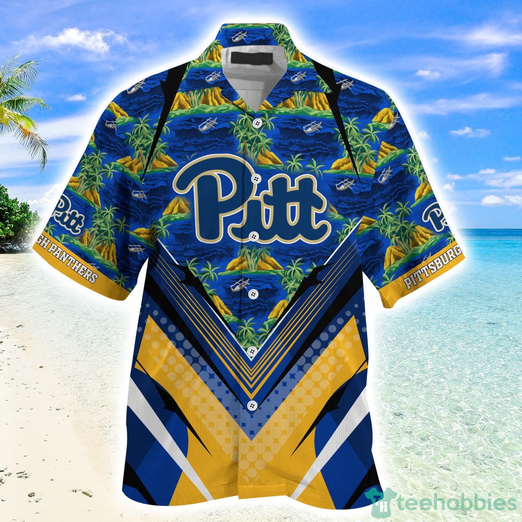 Summer Gift: Pittsburgh Panthers Hawaiian Shirt and Shorts with Tropical Flower Pattern for Fans