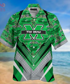 Summer Hawaiian Shirt and Shorts for Sports Fans - Trending Marshall Thundering Herd