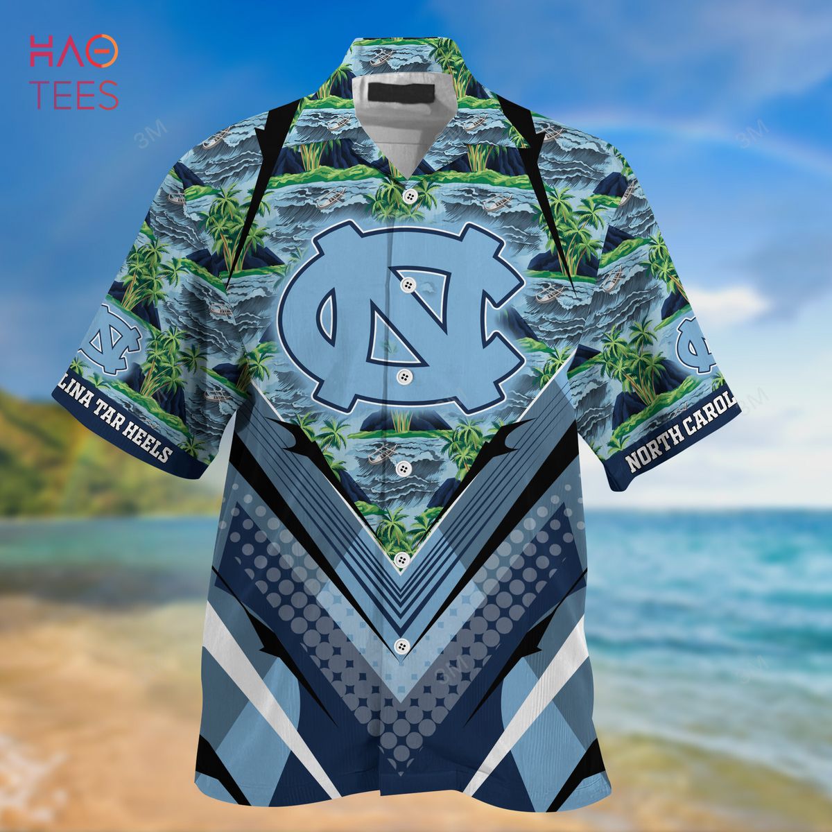 Summer Hawaiian Shirt and Shorts for Sports Fans - Trending North Carolina Tar Heels