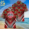 Summer Sports Fan Gear - Ohio State Buckeyes Hawaiian Shirt and Shorts