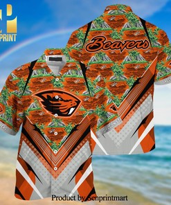 Summer Sports Fan Gear - Oregon State Beavers Hawaiian Shirt and Shorts