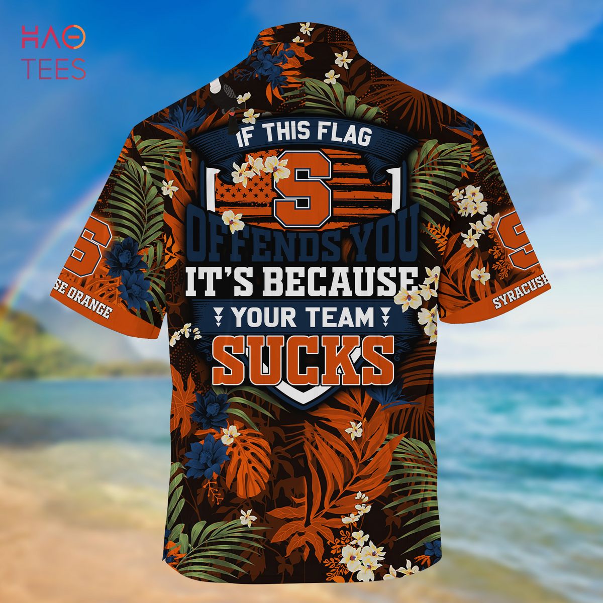 Syracuse Orange Hawaiian Shirt And Shorts For Fans