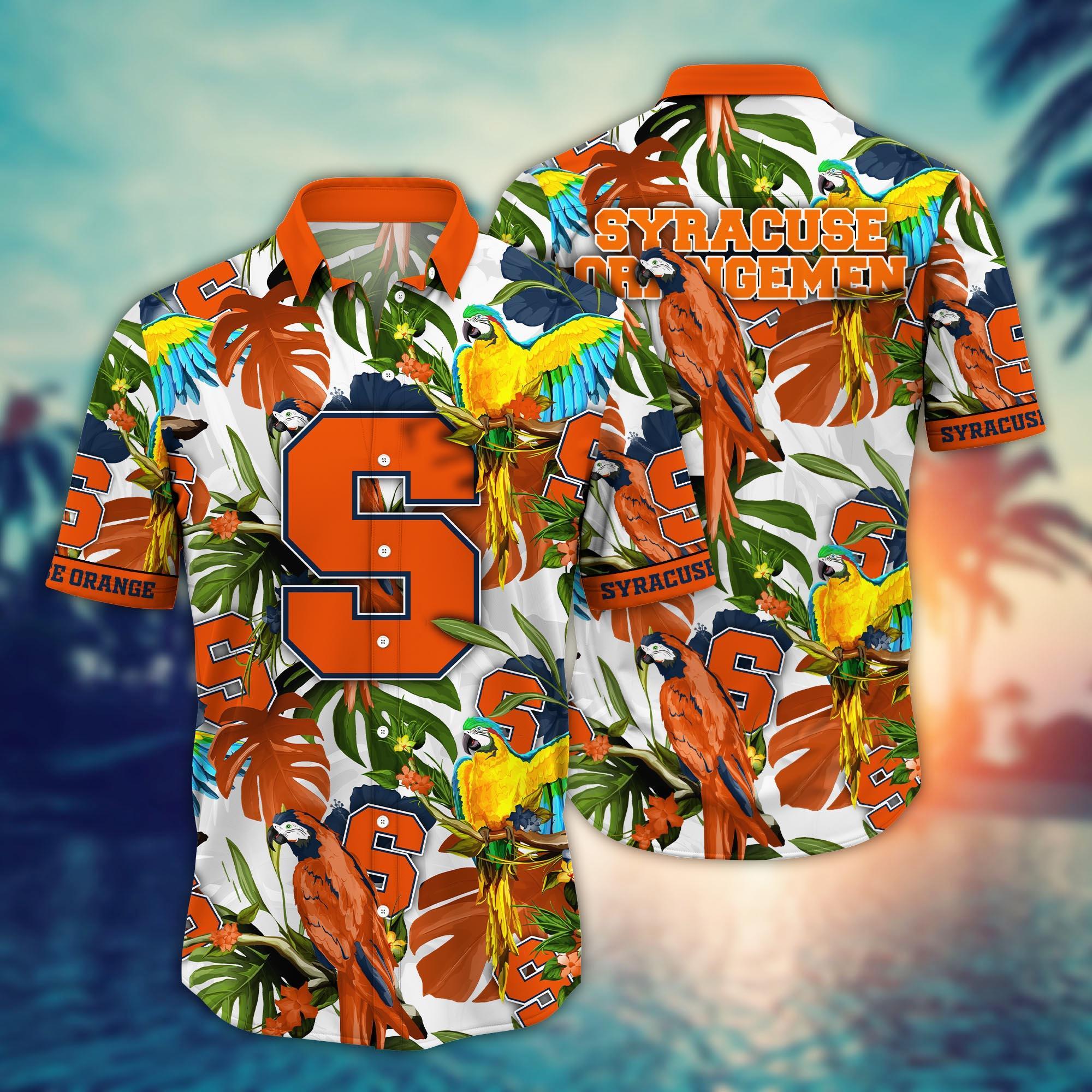 Syracuse Orange NCAA Flower Hawaii Shirt For Fans Ver 1