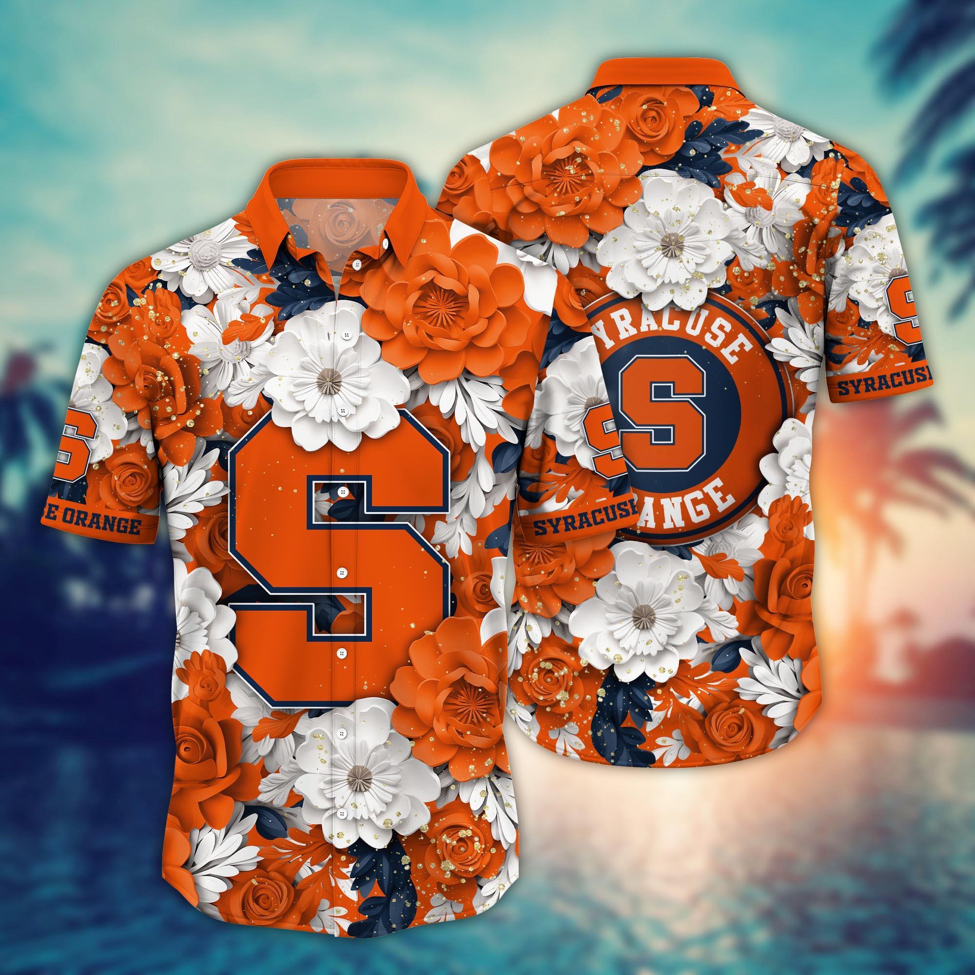 Syracuse Orange NCAA Flower Hawaii Shirt For Fans Ver 12