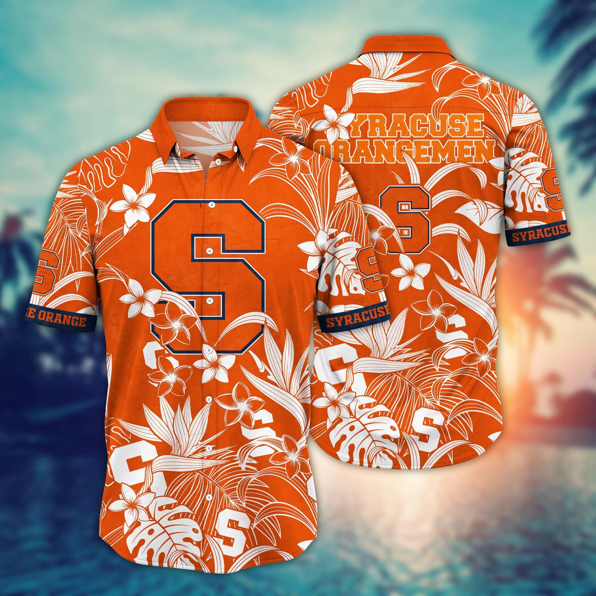 Syracuse Orange NCAA Flower Hawaii Shirt For Fans Ver 14