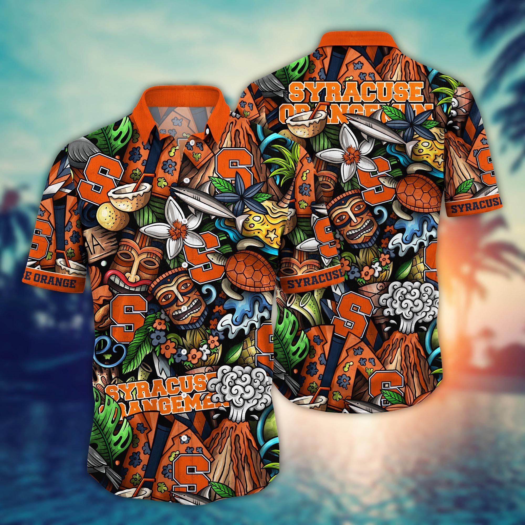 Syracuse Orange NCAA Flower Hawaii Shirt For Fans Ver 16