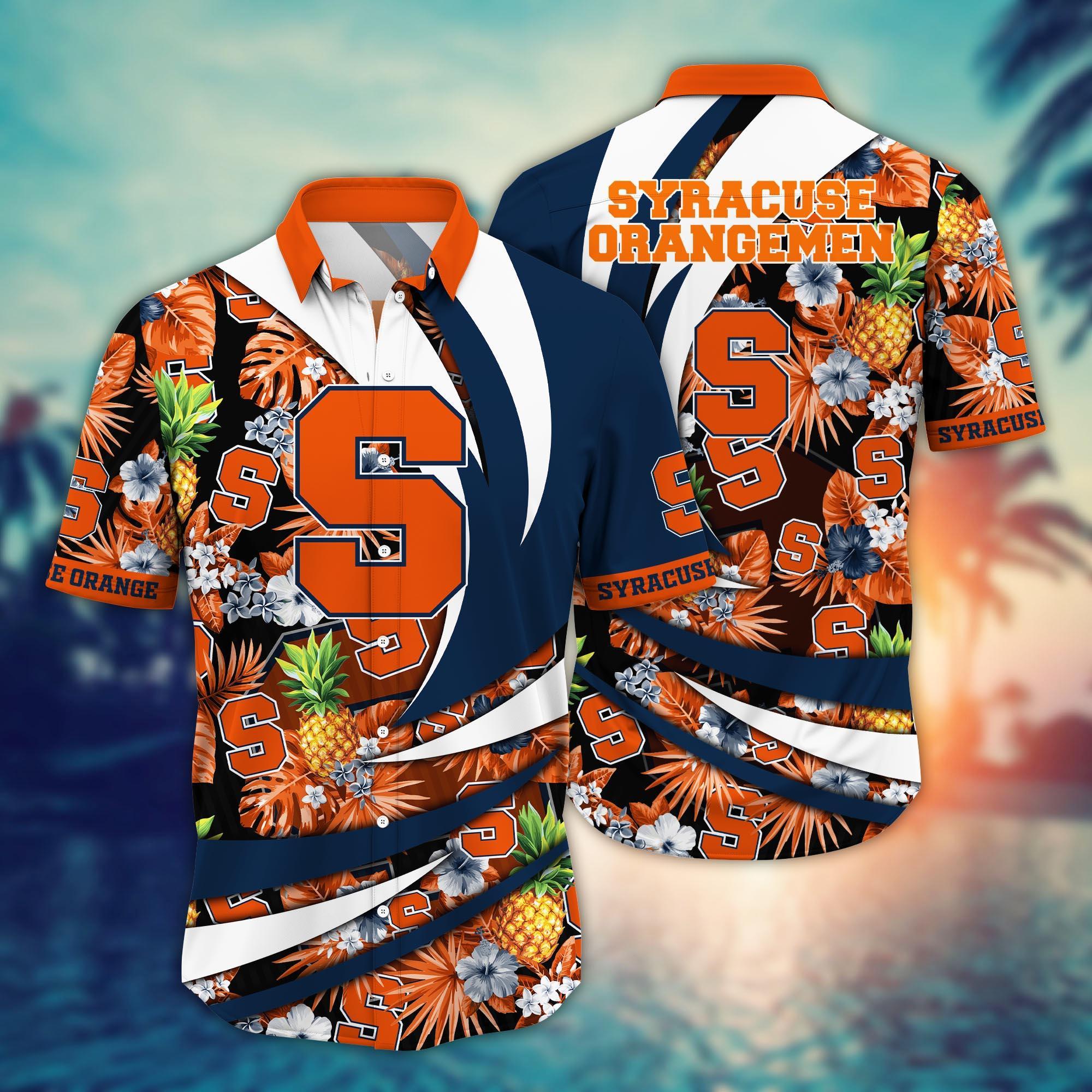 Syracuse Orange NCAA Flower Hawaii Shirt For Fans Ver 17
