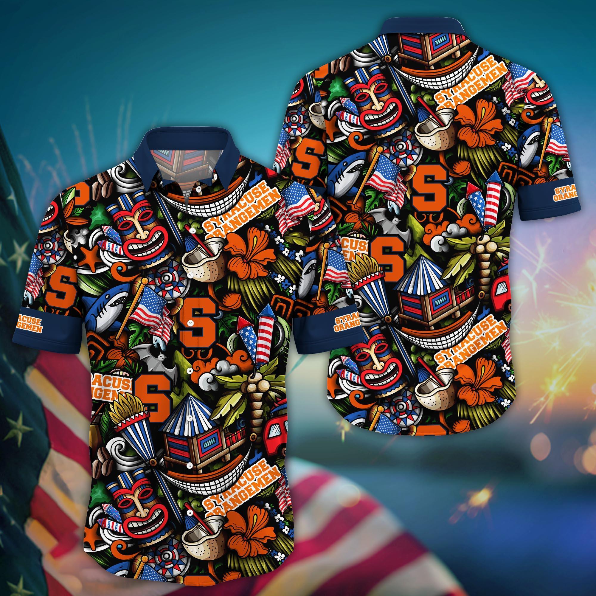 Syracuse Orange NCAA Flower Hawaii Shirt For Fans Ver 23
