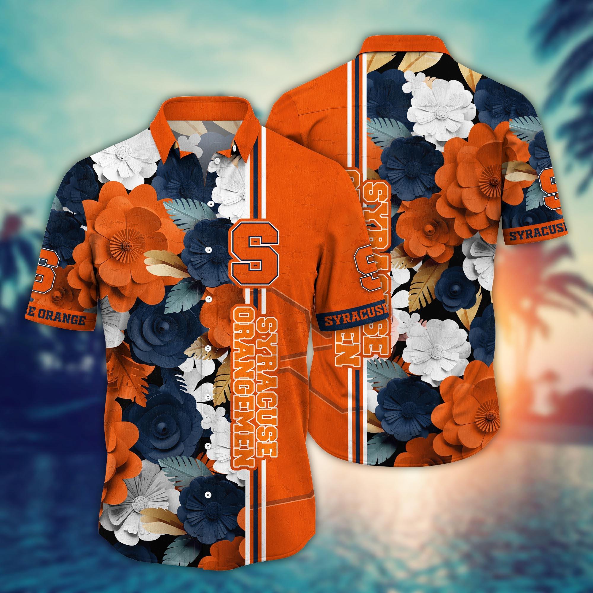 Syracuse Orange NCAA Flower Hawaii Shirt For Fans Ver 24