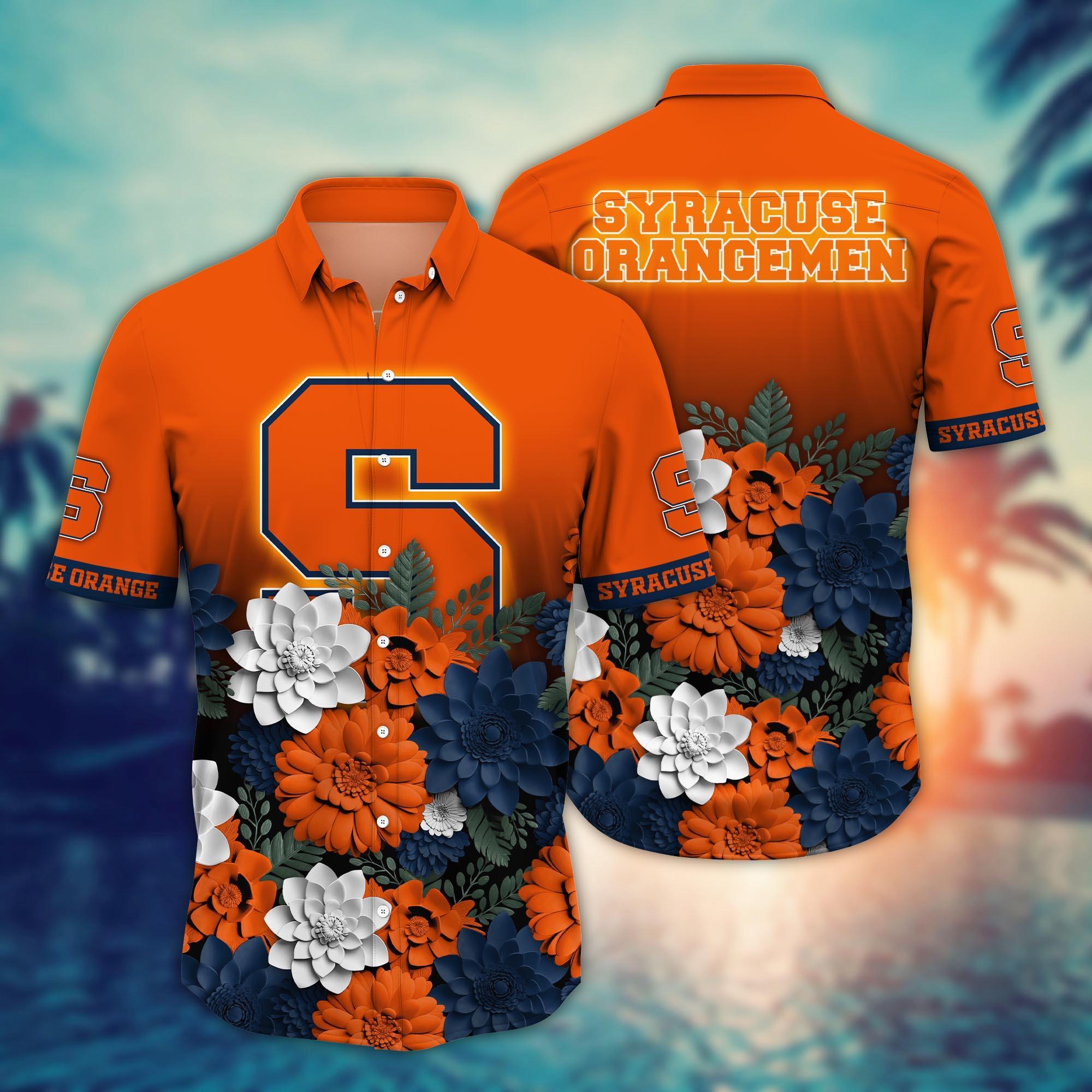 Syracuse Orange NCAA Flower Hawaii Shirt For Fans Ver 26