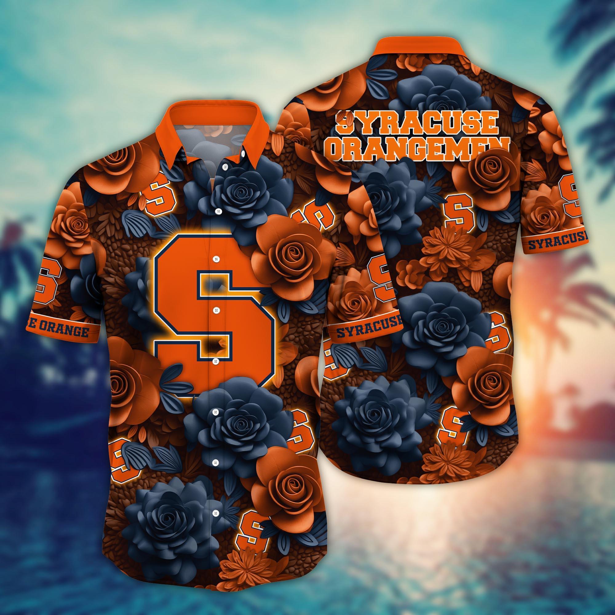 Syracuse Orange NCAA Flower Hawaii Shirt For Fans Ver 34