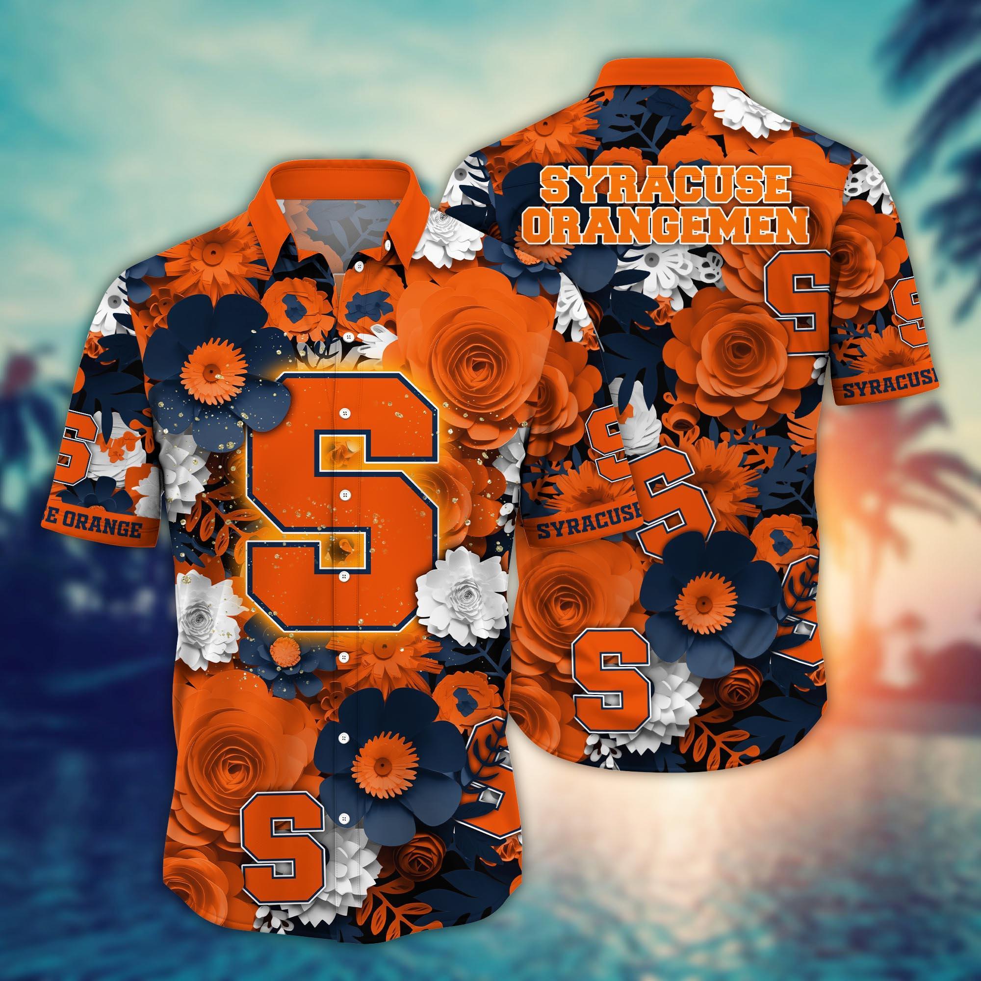 Syracuse Orange NCAA Flower Hawaii Shirt For Fans Ver 35