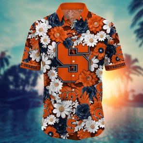 Syracuse Orange NCAA Flower Hawaii Shirt For Fans Ver 4