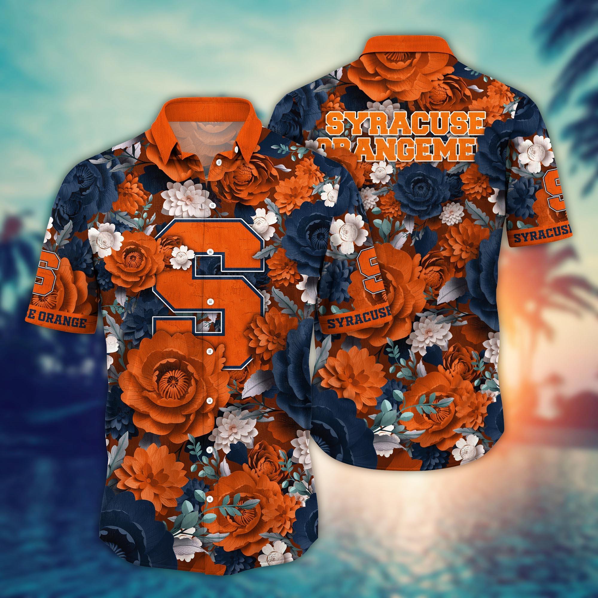 Syracuse Orange NCAA Flower Hawaii Shirt For Fans Ver 7