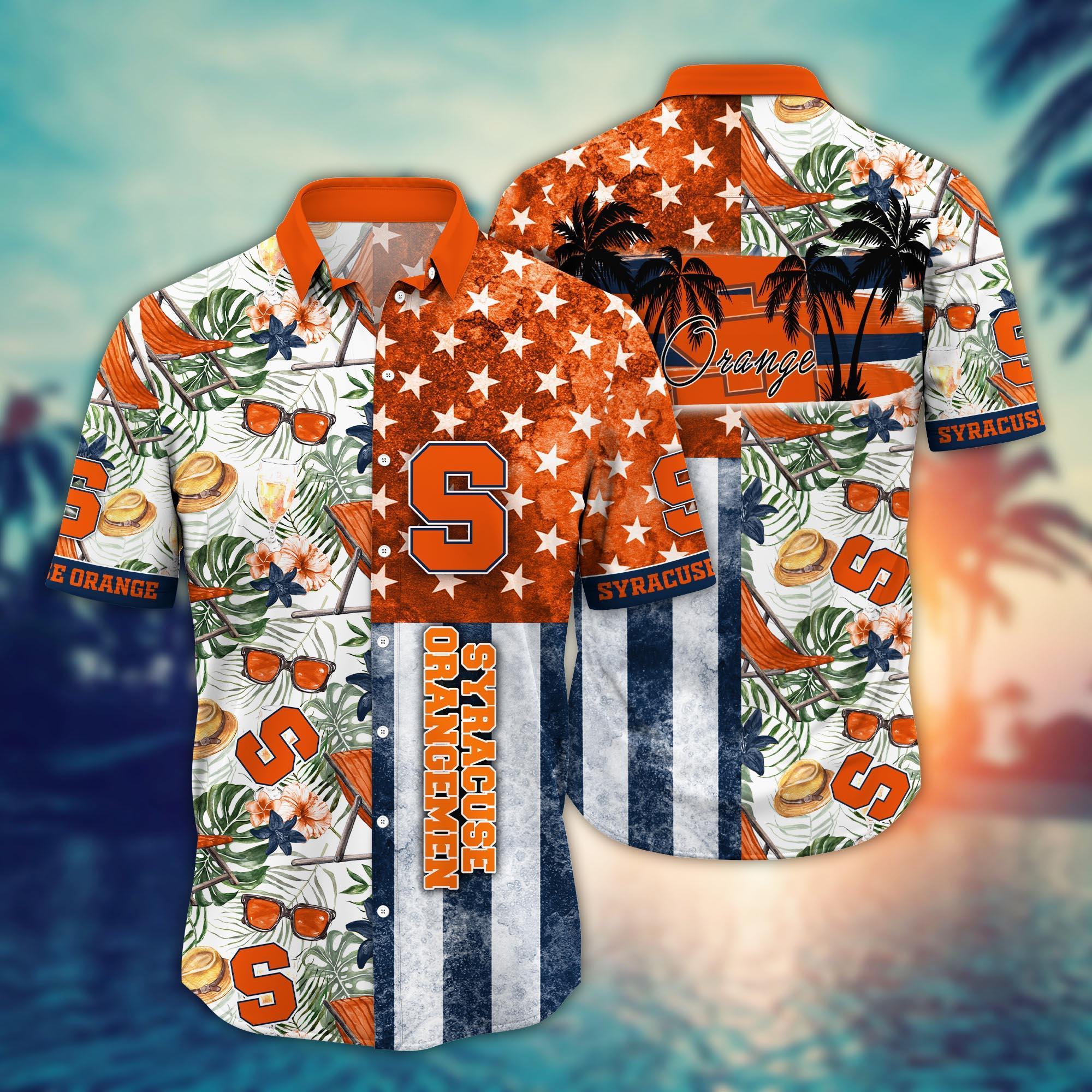 Syracuse Orange NCAA Flower Hawaii Shirt For Fans Ver 8