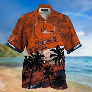 Syracuse Orange NCAA Palm Tree Pattern Hawaii Shirt For Sports Fans