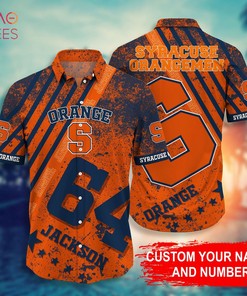 Syracuse Orange Personalized Hawaiian Shirt - Customizable Fan Gear for Orange Fans