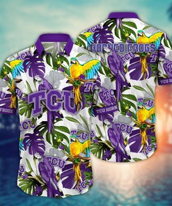 TCU Horned Frogs NCAA Flower Hawaii Shirt For Fans Ver 1