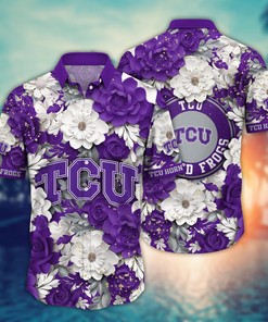 TCU Horned Frogs NCAA Flower Hawaii Shirt For Fans Ver 12