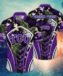 TCU Horned Frogs NCAA Flower Hawaii Shirt For Fans Ver 16