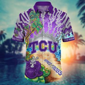 TCU Horned Frogs NCAA Flower Hawaii Shirt For Fans Ver 2
