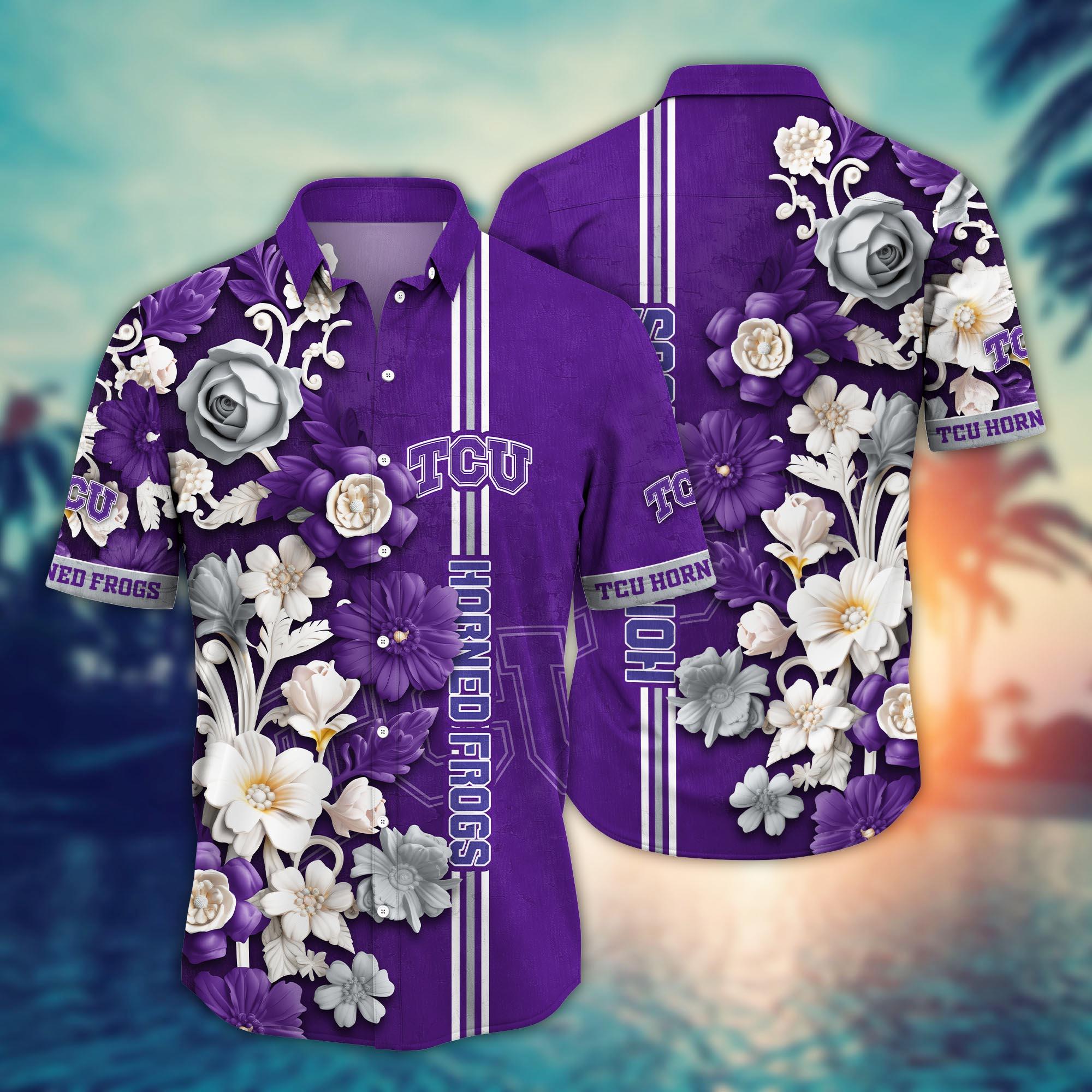TCU Horned Frogs NCAA Flower Hawaii Shirt For Fans Ver 23