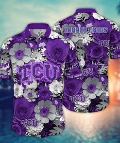 TCU Horned Frogs NCAA Flower Hawaii Shirt For Fans Ver 27