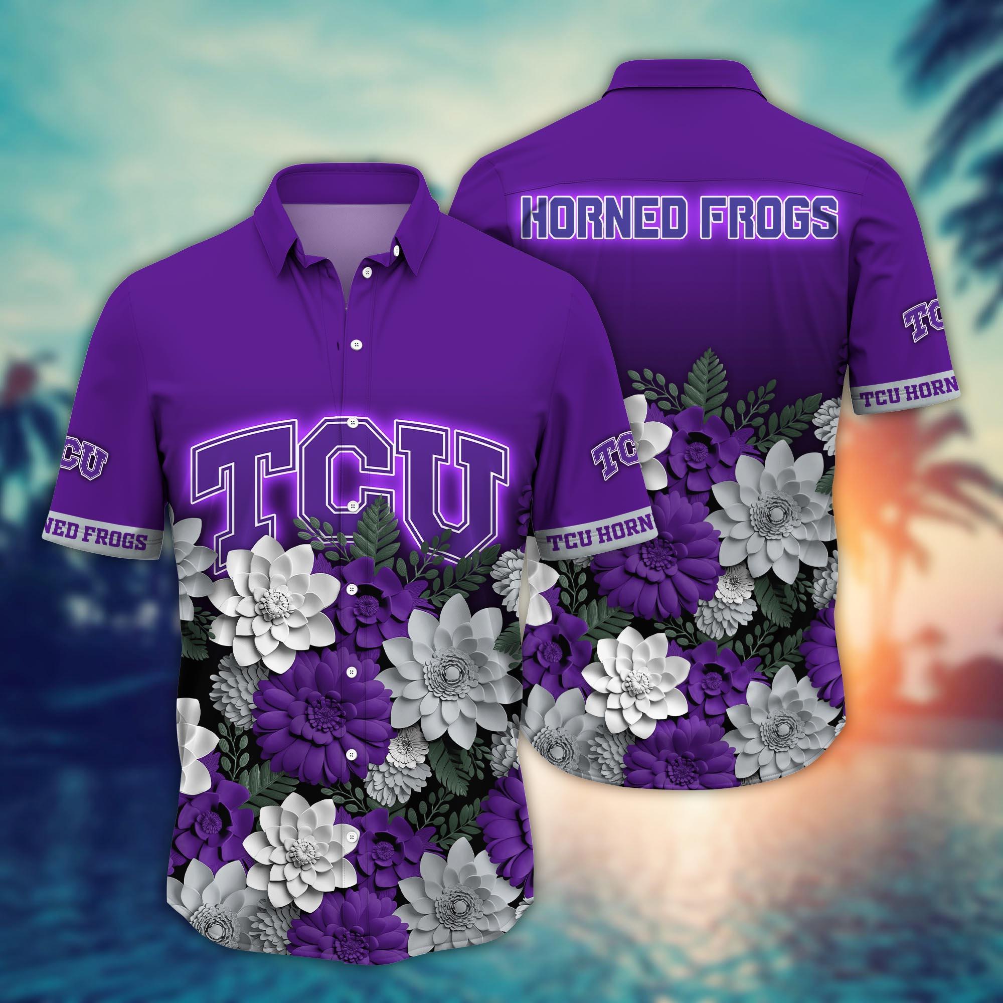 TCU Horned Frogs NCAA Flower Hawaii Shirt For Fans Ver 28