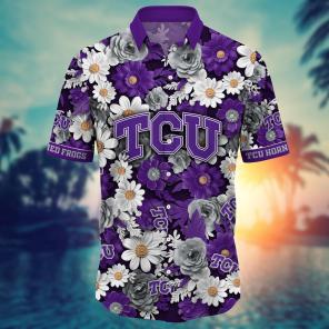 TCU Horned Frogs NCAA Flower Hawaii Shirt For Fans Ver 3