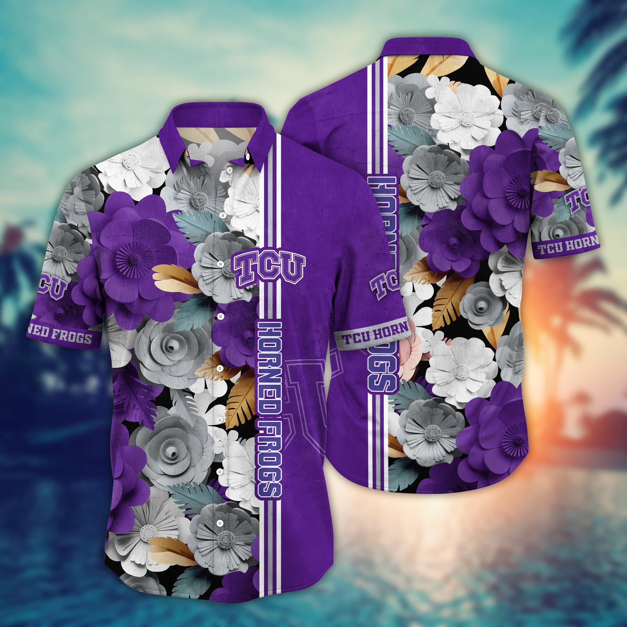 TCU Horned Frogs NCAA Flower Hawaii Shirt For Fans Ver 36