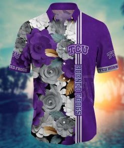 TCU Horned Frogs NCAA Flower Hawaii Shirt For Fans Ver 36