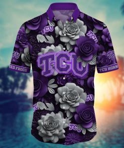 TCU Horned Frogs NCAA Flower Hawaii Shirt For Fans Ver 37