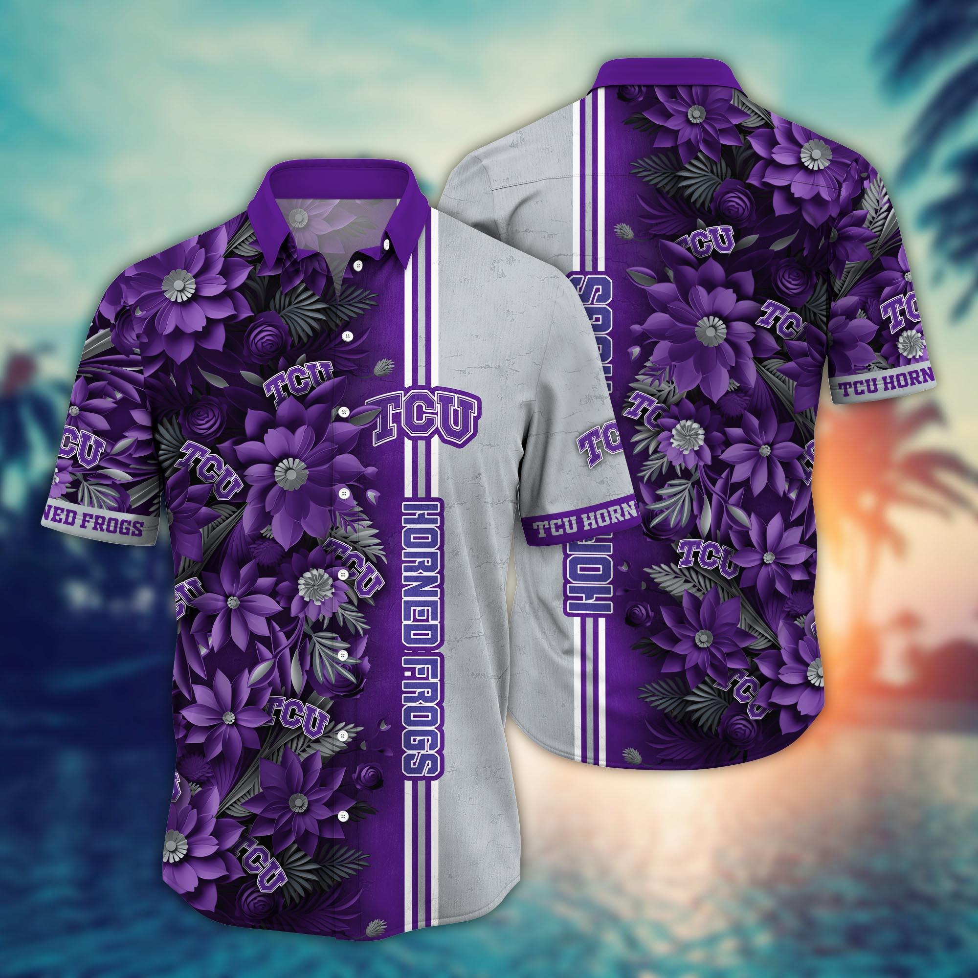 TCU Horned Frogs NCAA Flower Hawaii Shirt For Fans Ver 5