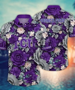 TCU Horned Frogs NCAA Flower Hawaii Shirt For Fans Ver 8
